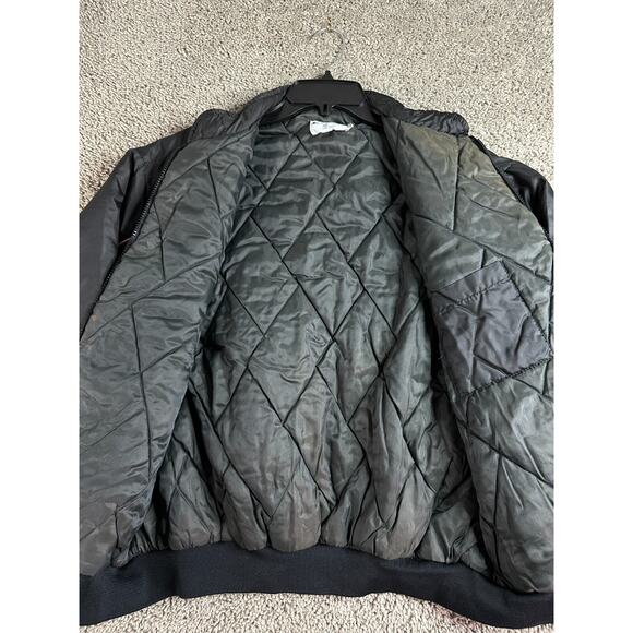 VINTAGE Swingster Jacket Mens XL Kendall Motor Oil Racing Division Black Bomber - Picture 5 of 14